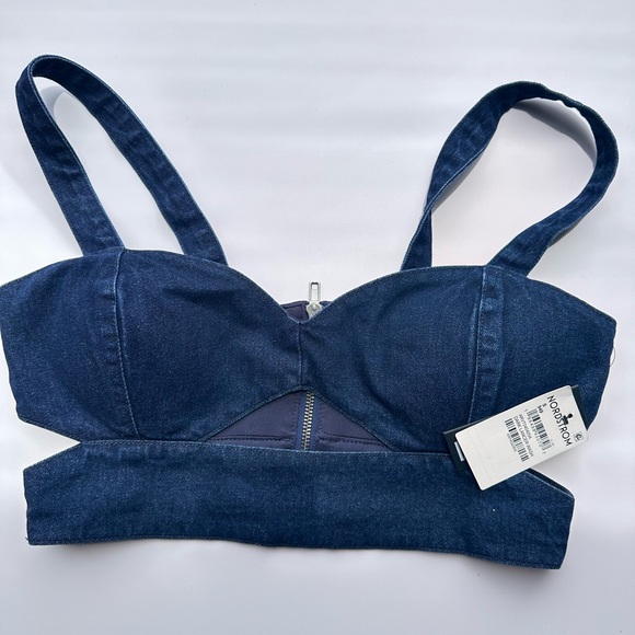 SALE‼️NEW AFRM Lavera Top in Dark Lancer Wash - Picture 9 of 9